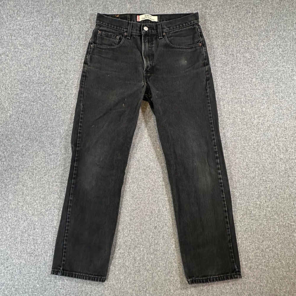 Levi's Jeans Mens 33x30 516 Slim Fit Straight Leg Black Vintage Canada Denim